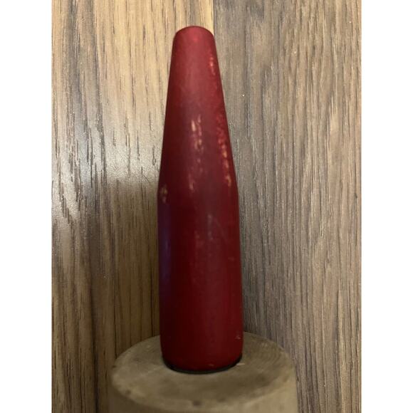 VTG Look Wood Rolling Pin Christmas Decor Red Handles Hark the Herald Farmhouse - Picture 7 of 9